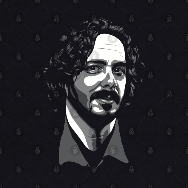 Edgar Wright greyscale by @johnnehill